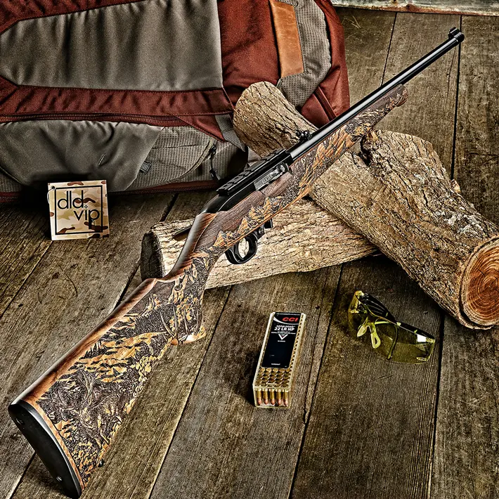 Ruger TALO 10/22 .22LR OR w/ Engraved Mule Deer Walnut Stock - 1