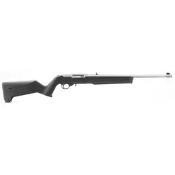 Ruger 10/22 18.5" Semi-Auto .22 LR Rifle Silver Magpul MOE Stock 10-Round Threaded Barrel - 2