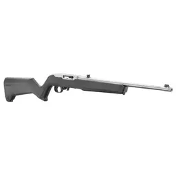 Ruger 10/22 18.5" Semi-Auto .22 LR Rifle Silver Magpul MOE Stock 10-Round Threaded Barrel - 3