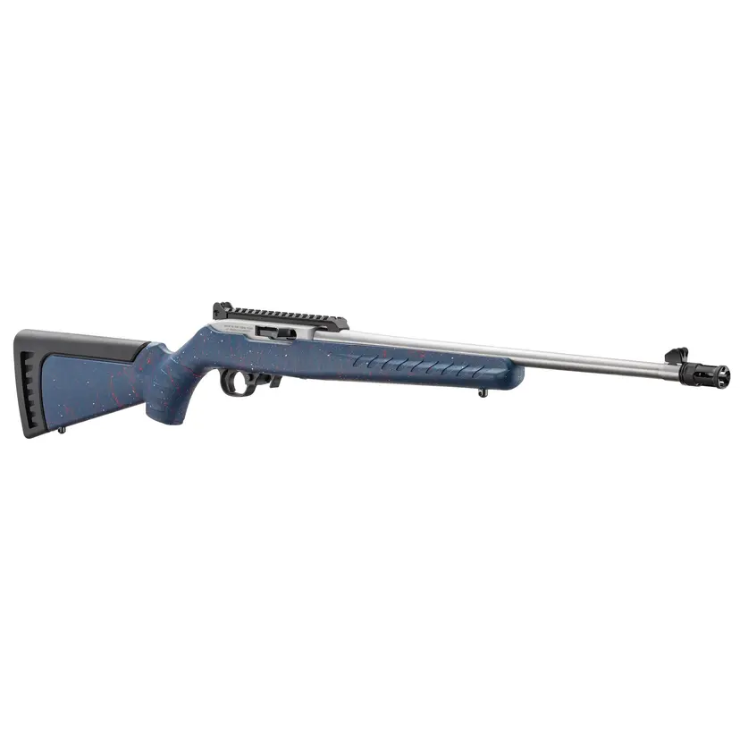 Ruger 10/22 America’s 250th Anniversary Edition Semi-Auto .22 LR Rifle, 18.5in Stainless Barrel, Liberty Blue Synthetic Stock, 10rd, BX-Trigger - 1