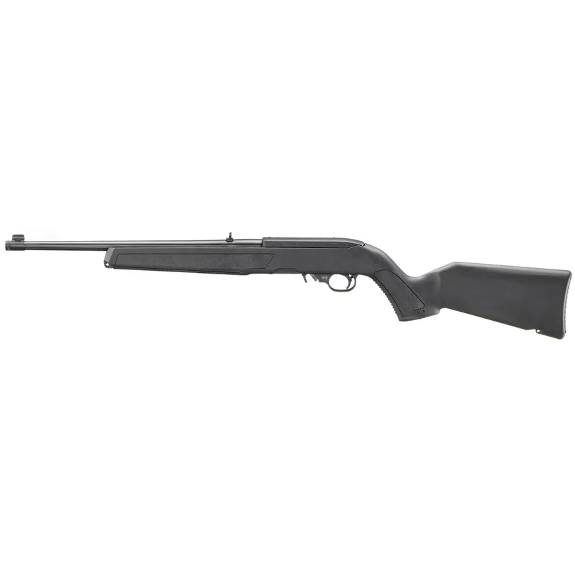 Ruger 10/22 Semi-Auto Rifle .22 LR 16.4in Threaded Barrel 1/2x28 Satin Black 10-Round Rotary Mag - 1