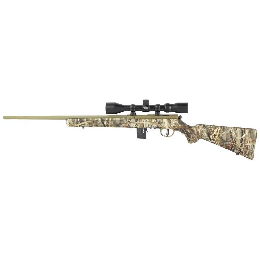 Savage Arms 93 XP Bolt-Action Rifle .17 HMR 21in Barrel Matte Brush Camo 10rd with 3-9x40 Scope - 1