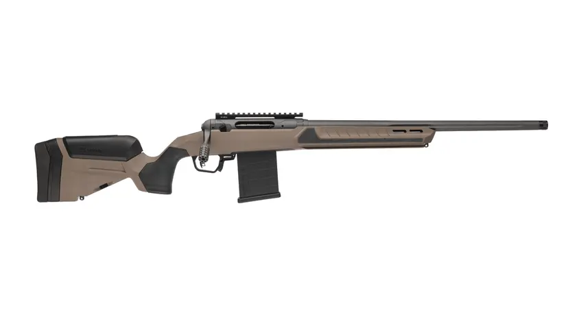 Savage Arms 110 Core Tactical Bolt-Action Rifle 6.5 Creedmoor 24in Straight Fluted Threaded Barrel AccuTrigger Coyote Tan 10rd - 1