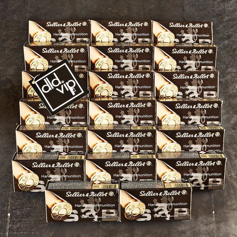 Sellier & Bellot .380ACP 92Gr FMJ 1000rd Case - 1