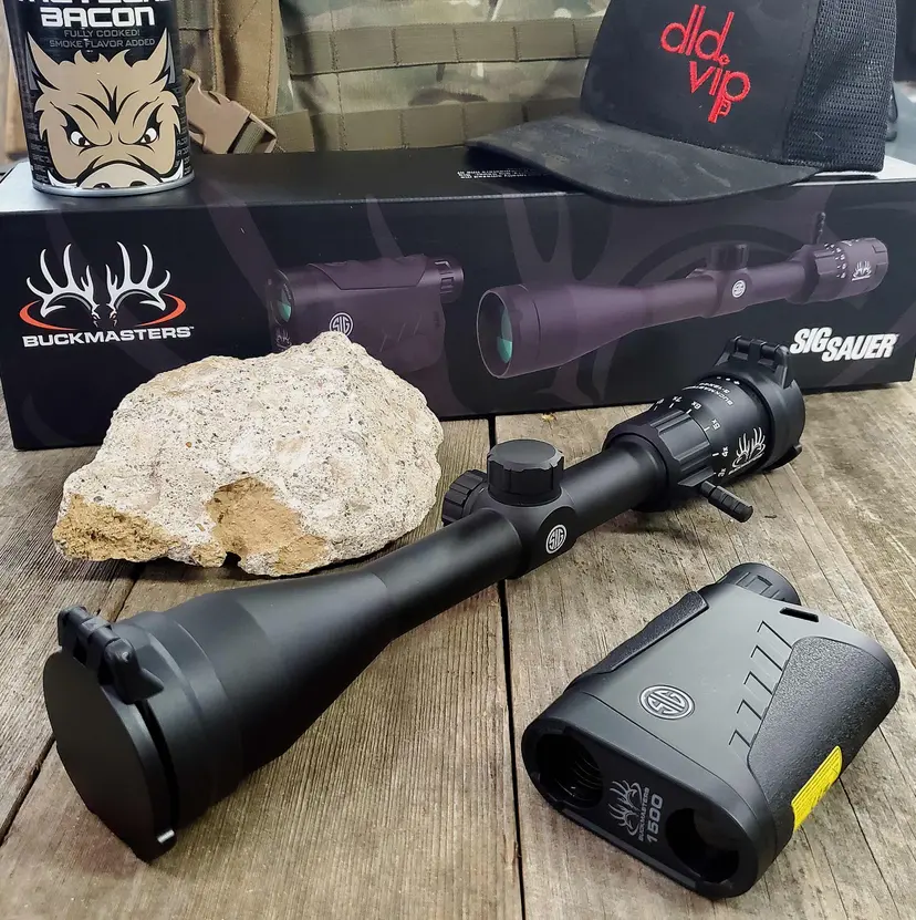 SIG Sauer Buckmaster Kit 3-12x44 BDC w/ Kilo 1500 6x22 Rangefinder - 1
