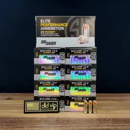 SIG Sauer Elite Performance 9mm 115Gr V-Crown JHP 500rd Case - 2