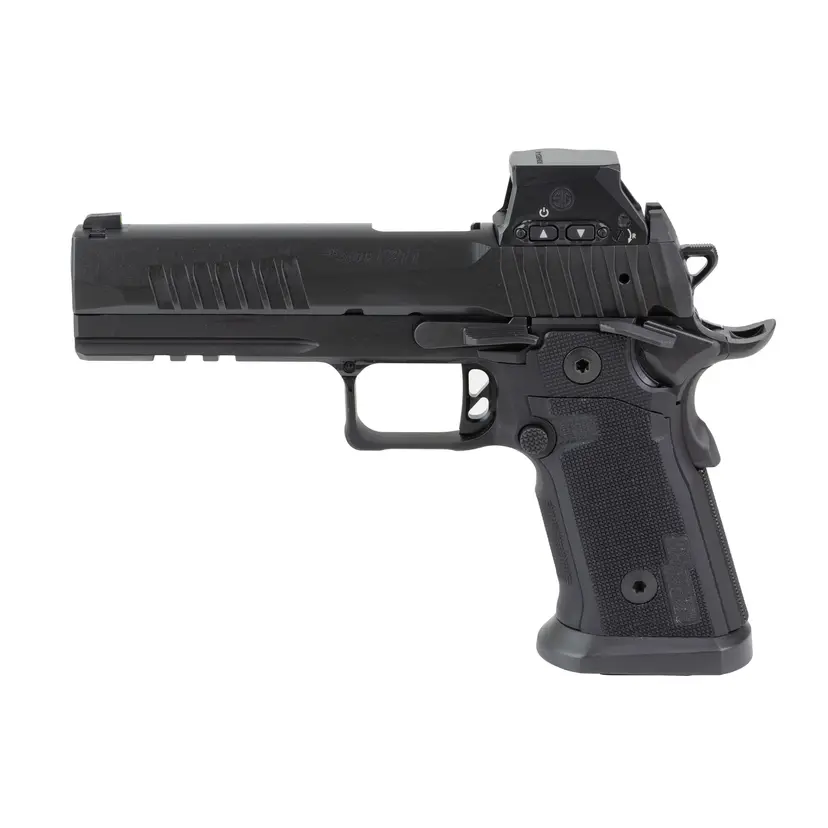 Sig Sauer P211 GT5 9mm Full-Size Single-Action Pistol 5in Bull Barrel Nitron Black Optic Ready Romeo-X Red Dot 21+1 - 1