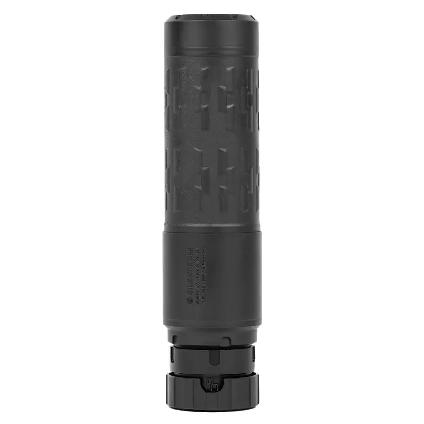 SilencerCo Velos LBP 5.56/.223 Suppressor, 5.98in 15.2oz 17-4 SS/Inconel, Black V-Series Cerakote - 1