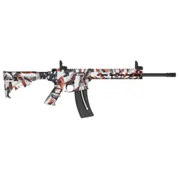 Smith & Wesson M&P15-22 Sport .22LR Semi-Auto Rifle 16.5in Threaded Barrel 25rd Flag Cerakote Finish - 2