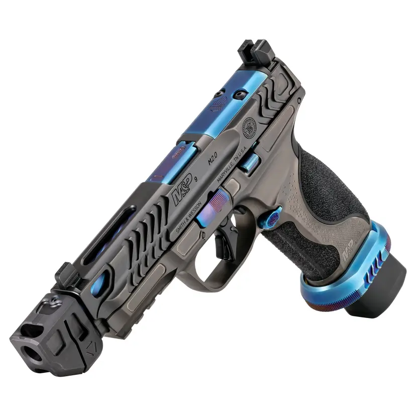Smith & Wesson M&P9 M2.0 Metal HD 9mm Pistol, 23-Round, Gray/Blue - 1