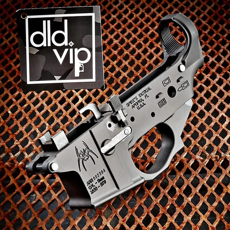 Spike's Lower Receiver 9mm Colt Style w/ Spider Logo - 1
