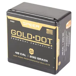 Speer Gold Dot .451 230gr Hollow Point Bullets – 100 Count | .45 Cal Reloading Supplies - 3