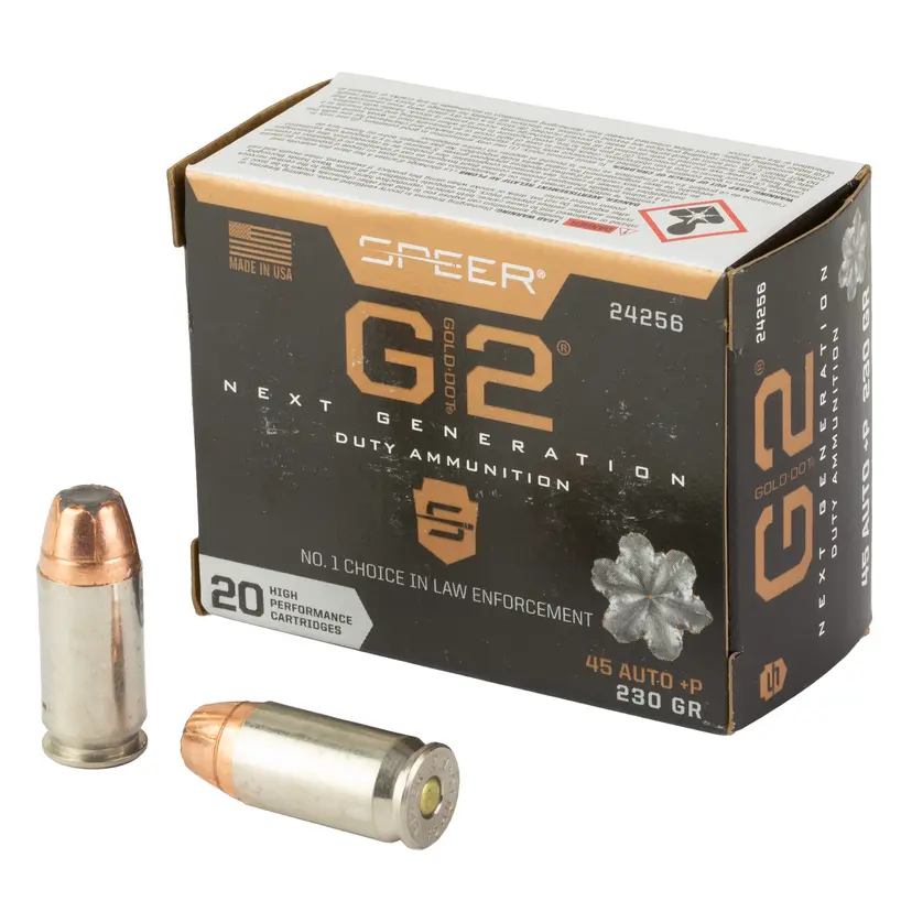 Speer Gold Dot G2 45 ACP 230 Grain Hollow Point Ammunition – 20 Rounds - 1