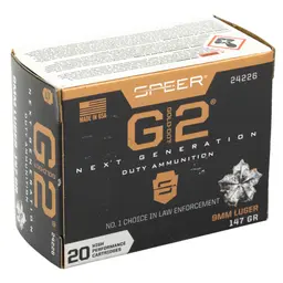 Speer Gold Dot G2 9mm 147 Grain Hollow Point Ammo – 20 Round Box - 2
