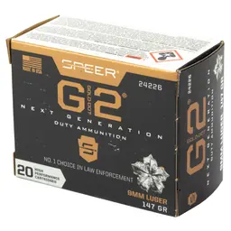 Speer Gold Dot G2 9mm 147 Grain Hollow Point Ammo – 20 Round Box - 3