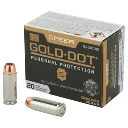 Speer Gold Dot 10mm 200gr Hollow Point Ammunition – 20 Round Box for Personal Protection - 1