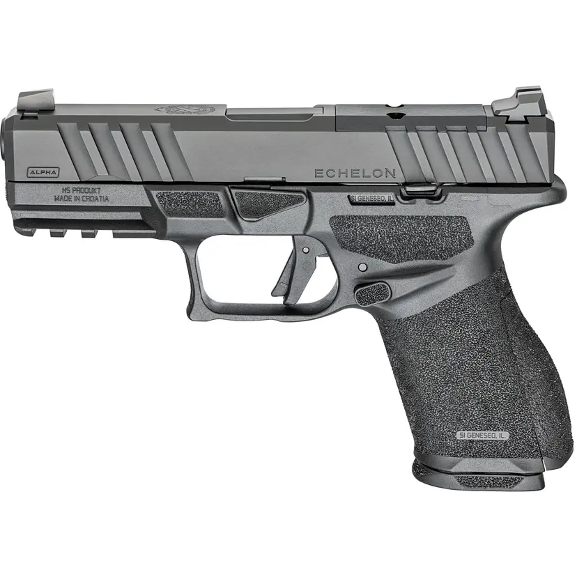 Springfield Echelon Alpha 4.0C 9mm Compact Striker-Fired Pistol 4in Black Optics Ready 15rd - 1