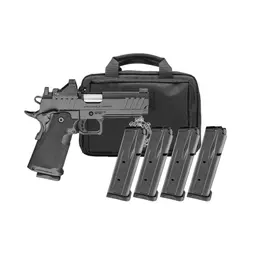 Springfield Prodigy 9mm 4.25" AOS 1911 DS Optics Ready Pistol, 10rd, Fiber Optic Sights, 4 Mags, Range Bag - 1