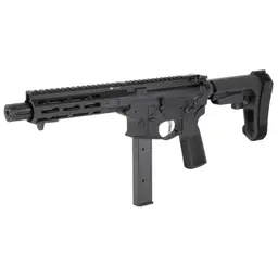 Springfield SAINT VICTOR 9mm Semi-Auto AR Pistol 8.5in Threaded Barrel Black Anodized SBA3 Brace 32+1 - 4