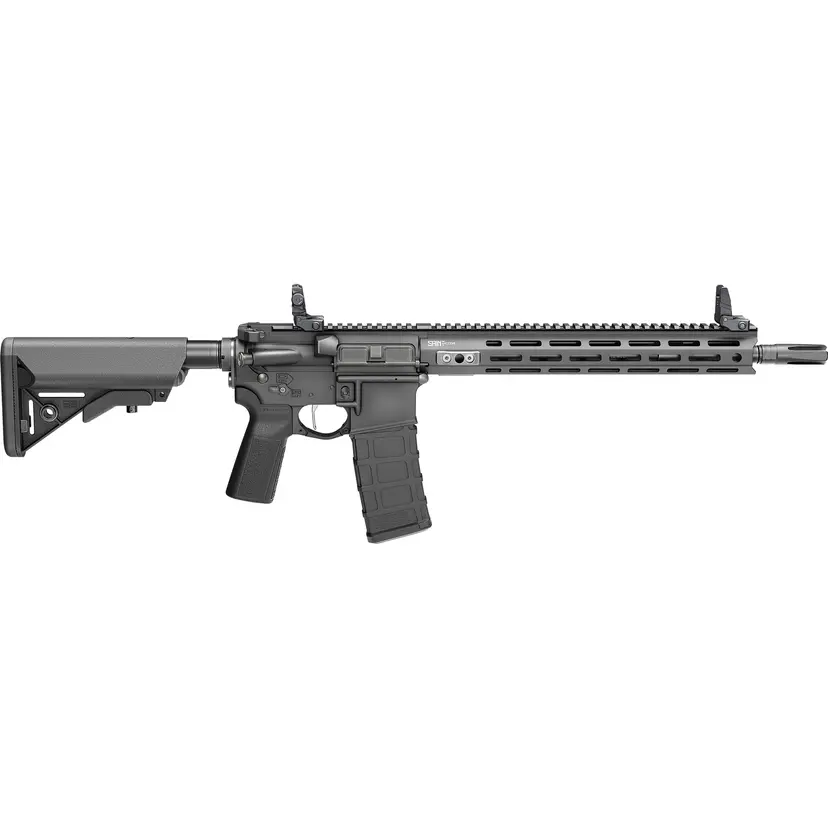 Springfield SAINT Victor V2 AR-15 Semi-Auto Rifle 5.56 NATO 14in Pinned & Welded (16in OAL) Black B5 Furniture Flip-Up Sights 30rd - 1