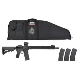 Springfield SAINT Victor V2 B5 AR-15 Semi-Auto Rifle 5.56 NATO 16in Black Anodized, Flip-Up Sights, Ambi Safety, Viridian Venta Green Dot, 30rd, 4 Mags - 1