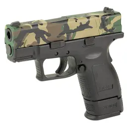 Springfield XD Semi Auto Sub Compact 9mm M81 Woodland Camo Cerakote by Shark Coast Tactical - 3