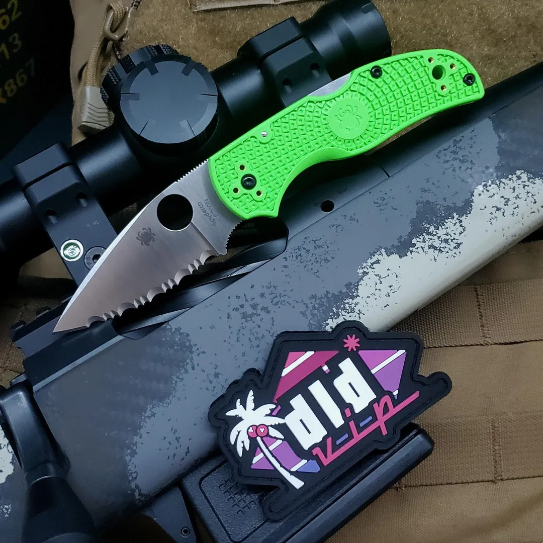 Spyderco Native 5 Salt Spyderedge LC200N Green FRN