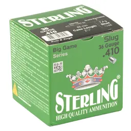 Sterling Big Game 410 Bore 2.5" 10 Grain Rifled Slug Ammunition 25 Rounds - 2