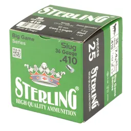 Sterling Big Game 410 Bore 2.5" 10 Grain Rifled Slug Ammunition 25 Rounds - 3
