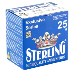 Sterling Exclusive 20 Gauge 2.75" #8 Shot Shells 7/8 oz 25 Rounds – Premium Ammunition - 2