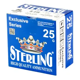 Sterling Exclusive 20 Gauge 2.75" #8 Shot Shells 7/8 oz 25 Rounds – Premium Ammunition - 3