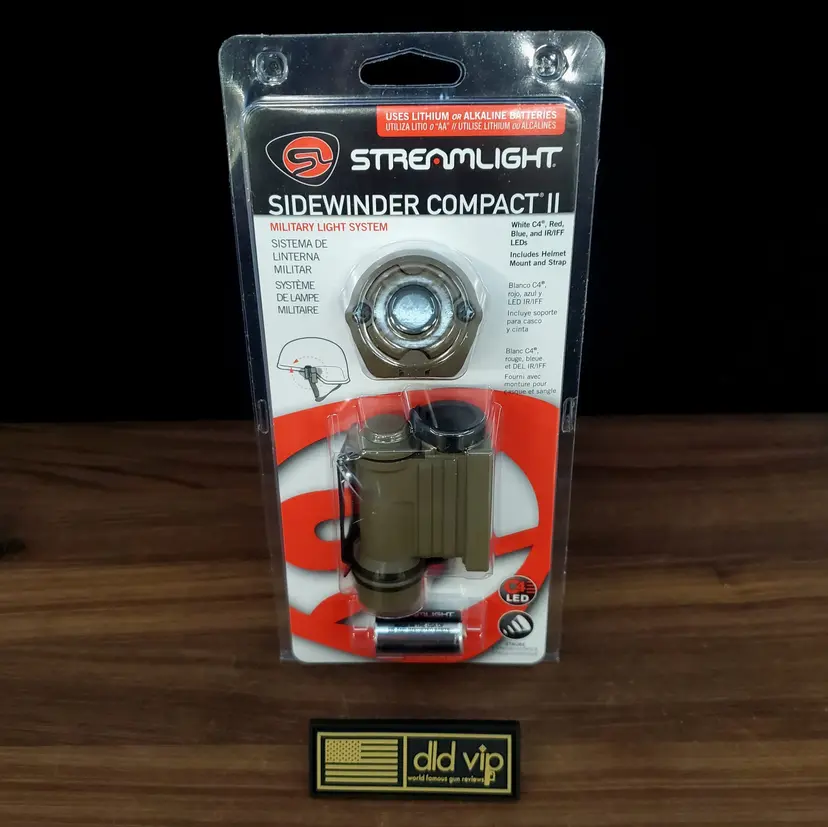 Streamlight Sidewinder Compact II Fits Helmet Mount Coyote Brown - 1