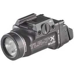 Streamlight TLR-7X Sub 1913 Short Weaponlight – 500 Lumens, Picatinny Mount, Black Anodized - 2