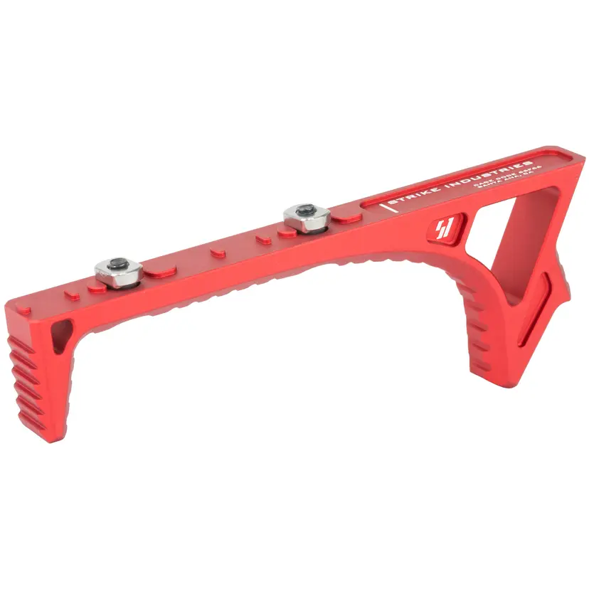 Strike Industries Link Curved Foregrip-Red Fits MLOK and Keymod - 1