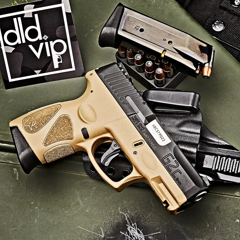 Taurus G2C 9mm BLK/FDE w/ Manual Safety - 1