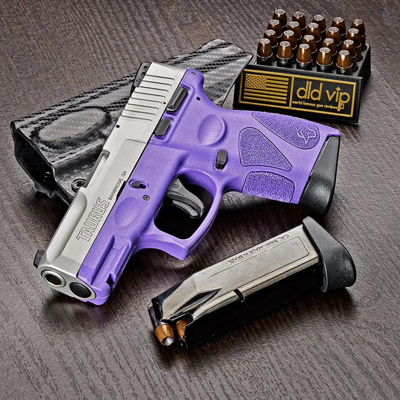Taurus G2C 9mm SS/Purple w/ Manual Safety - 1
