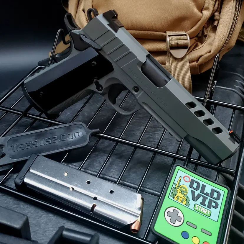 Tisas 1911 Night Stalker 10mm Gray Cerakote - 1