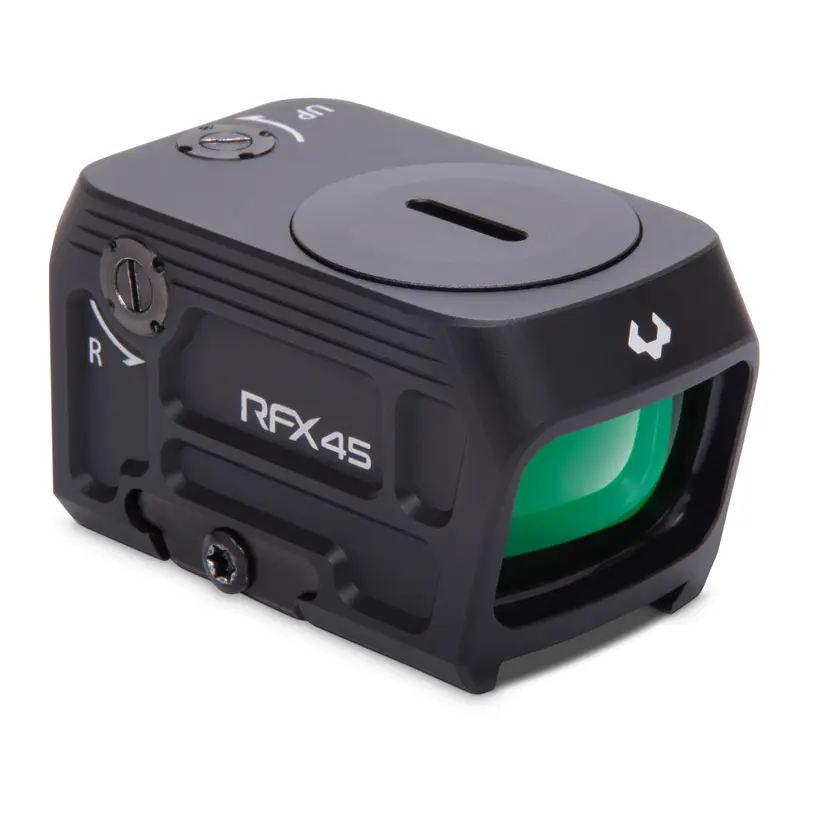 Viridian RFX45 3 MOA Green Dot Optic for Glock MOS – Closed Emitter, 1x24mm, Acro Footprint, Includes Adapter - 1