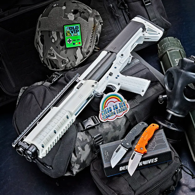 White Kel-Tec KSG with Demko Knife Package - 1