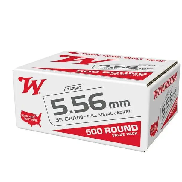 Winchester 5.56 M193 55Gr FMJ 500rd Bulk Pack - 1