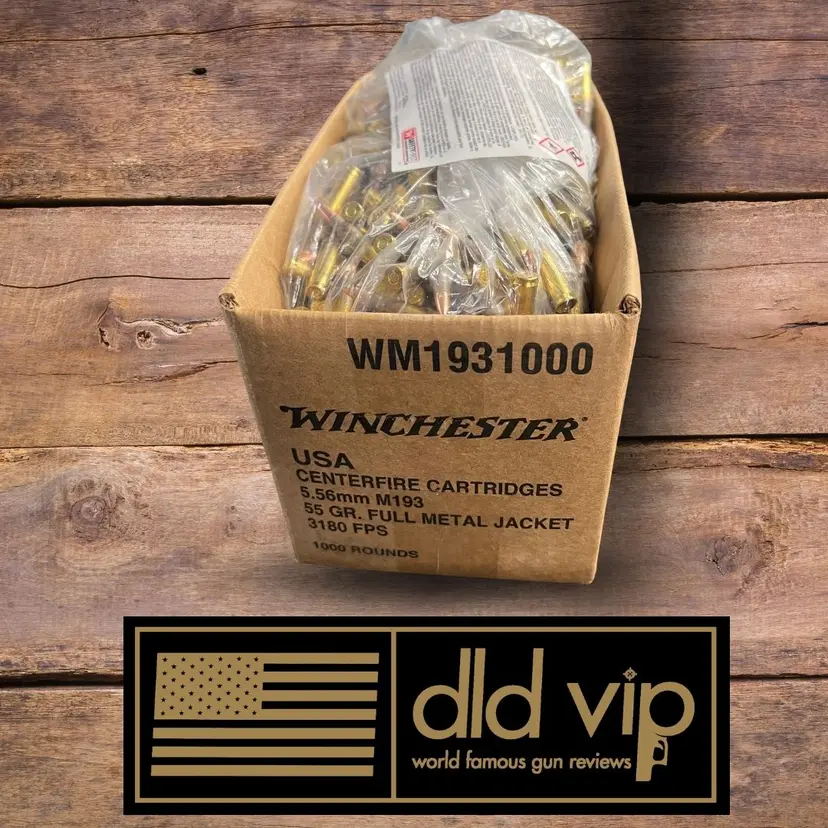 Winchester 5.56 M193 55Gr FMJ 1000rd Bulk Loose Pack - 1