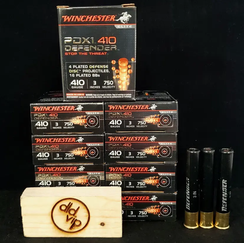 Winchester Defender Elite .410Ga 3" Buckshot/Disc 100rd Case - 1
