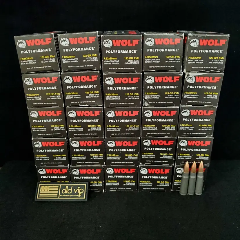 Wolf Polyformance 7.62x39 123Gr FMJ 20rd - 1
