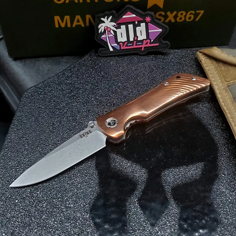 Zac Brown's Southern Grind Spider Monkey Drop Point w/ Copper Handle - 1