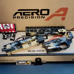 Aero Precision M4E1 Set w/ DLD Exclusive Yellow Multicam Cerakote + Lower Kit Webinar - 1