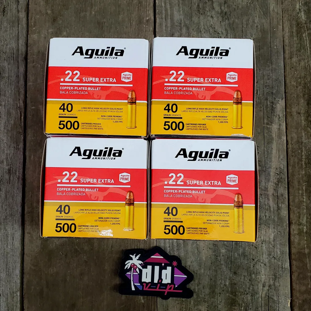 Aguila Super Extra .22LR 40Gr Copper Plated High Velocity 2000rd Webinar