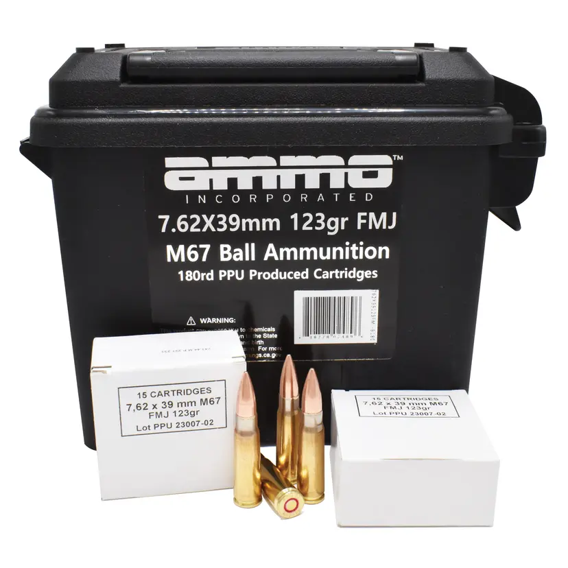 Ammo Inc. 7.62x39 123 Grain FMJ 180 Round Case Webinar - 1