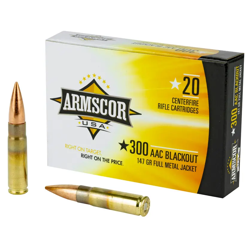 Armscor 300 Blackout 147Gr FMJ 200rd Case Webinar - 1