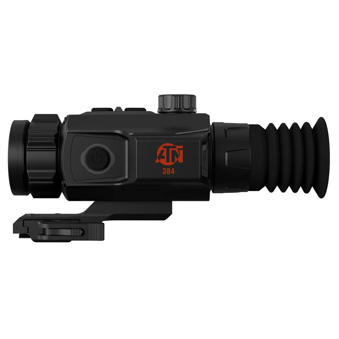ATN ThOR 6 Mini Thermal Rifle Scope 2.5-20x 384x288 25mm Black with Multiple Reticles Carry Case and Charging Cable Webinar