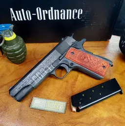 Auto Ordnance Trump Engraved 1911A1 "Save America" .45ACP Webinar - 1